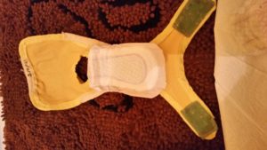 Girl Diaper with incontinence pad